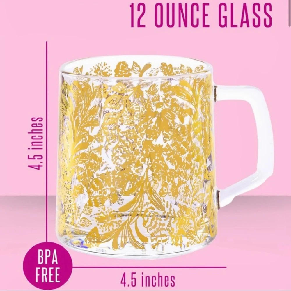 Lilly Pulitzer Glass Mug! - Picture 7 of 8